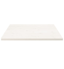 Dessus de table blanc 80x80x2,5 cm bois de pin massif