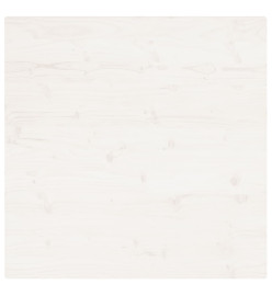 Dessus de table blanc 80x80x2,5 cm bois de pin massif