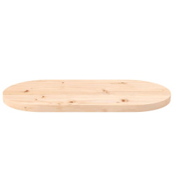 Dessus de table 70x35x2,5 cm bois de pin massif ovale