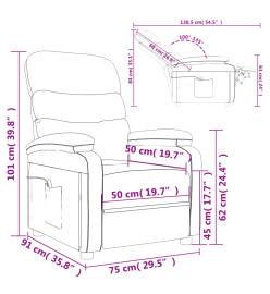 Fauteuil de massage Violet Tissu