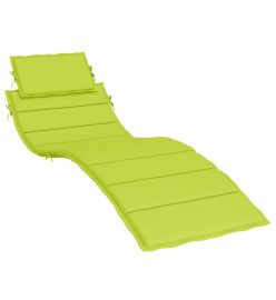 Coussin de chaise longue vert vif 186x58x3 cm tissu oxford