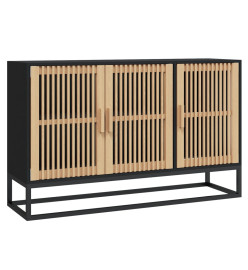 Buffet noir 105x30x65 cm bois d'ingénierie