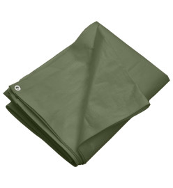 Bâche 260 g/m² 3x4 m Vert PEHD