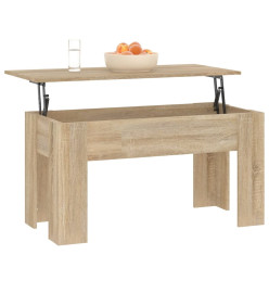 Table basse Chêne sonoma 101x49x52 cm Bois d'ingénierie