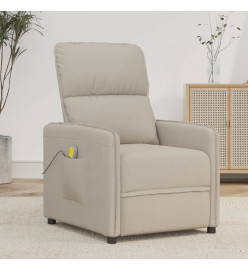 Fauteuil de massage Crème Tissu microfibre