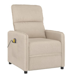 Fauteuil de massage Crème Tissu microfibre