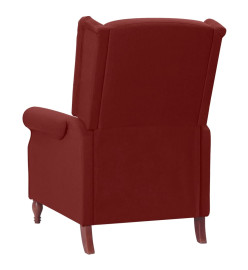 Fauteuil de massage inclinable Rouge bordeaux Tissu