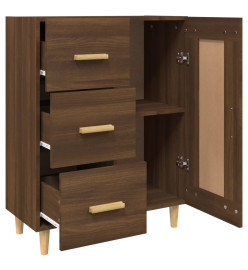 Buffet Chêne marron 69,5x34x90 cm Bois d'ingénierie