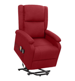 Fauteuil de massage Rouge bordeaux Tissu