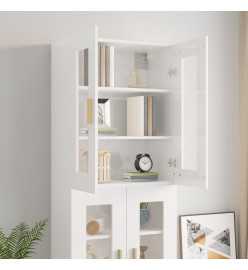 Armoire murale suspendue Blanc brillant 69,5x34x90 cm