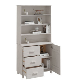 Buffet HAMAR Bois massif de pin Blanc