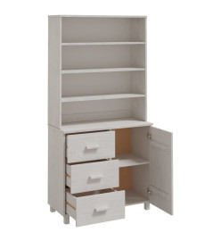 Buffet HAMAR Bois massif de pin Blanc