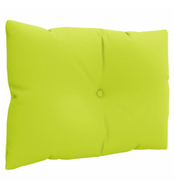 Coussins de palette 3 pcs vert vif tissu