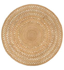 Tapis Jute tressé à la main 180 cm Rond