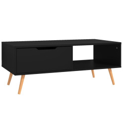 Table basse Noir 100x49,5x43 cm Aggloméré