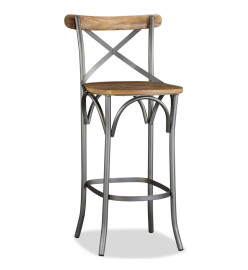 Tabouret de bar Bois de manguier massif