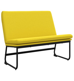 Banc Jaune clair 100x75x76 cm Tissu