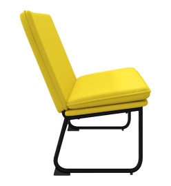 Banc Jaune clair 100x75x76 cm Tissu