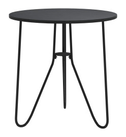 Table à thé Noir 48 cm MDF et fer