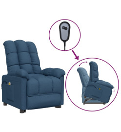 Fauteuil de massage Bleu Tissu