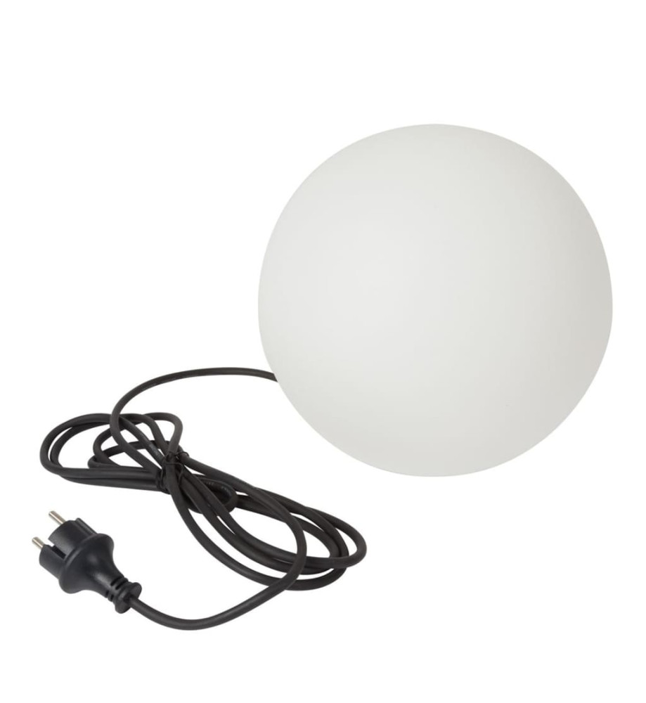 Perel Lampe de terrasse globe d'extérieur 25 cm