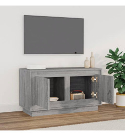 Meuble TV sonoma gris 80x35x45 cm bois d'ingénierie