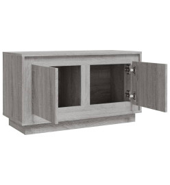 Meuble TV sonoma gris 80x35x45 cm bois d'ingénierie