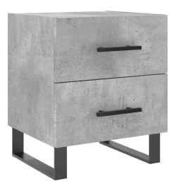 Tables de chevet 2pcs gris béton 40x35x47,5cm bois d’ingénierie