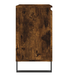 Armoire de bain chêne fumé 58x33x60 cm bois d'ingénierie