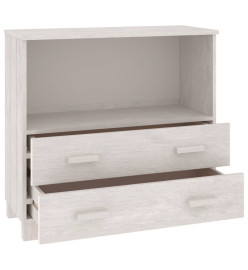 Buffet HAMAR Blanc 85x35x80 cm Bois massif de pin