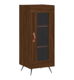 Buffet haut Chêne marron 34,5x34x180 cm Bois d'ingénierie