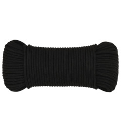 Corde de travail Noir 3 mm 50 m Polyester