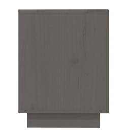 Armoire à chaussures Gris 110x34x45 cm Bois de pin massif