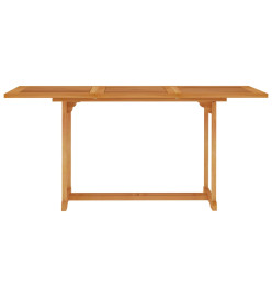 Table de jardin 150x90x75 cm Bois de teck massif