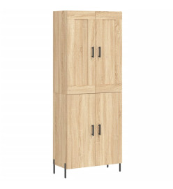 Buffet haut Chêne sonoma 69,5x34x180 cm Bois d'ingénierie