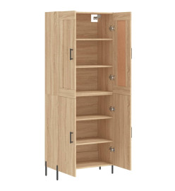 Buffet haut Chêne sonoma 69,5x34x180 cm Bois d'ingénierie