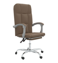 Fauteuil inclinable de bureau Marron Tissu