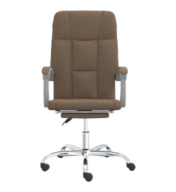 Fauteuil inclinable de bureau Marron Tissu