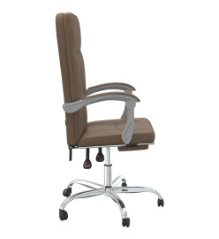 Fauteuil inclinable de bureau Marron Tissu