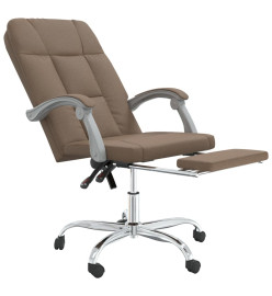 Fauteuil inclinable de bureau Marron Tissu