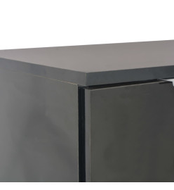 Buffet Noir brillant 107x35x80,5 cm