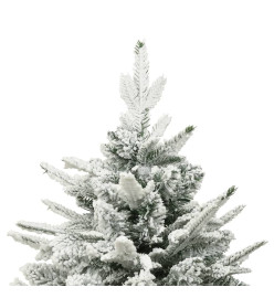 Sapin de Noël artificiel LED et flocons de neige 150 cm PVC PE