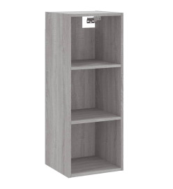 Buffet haut Sonoma gris 34,5x34x180 cm Bois d'ingénierie