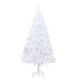 Arbre de Noël artificiel avec branches épaisses blanc 180cm PVC