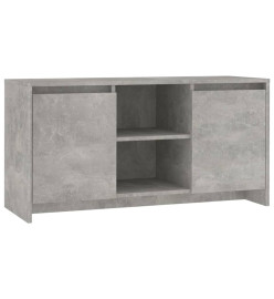 Meuble TV Gris béton 102x37,5x52,5 cm Aggloméré