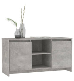 Meuble TV Gris béton 102x37,5x52,5 cm Aggloméré