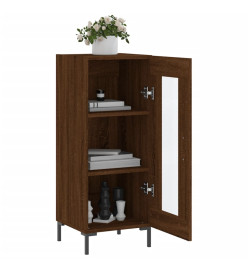 Buffet Chêne marron 34,5x34x90 cm Bois d'ingénierie