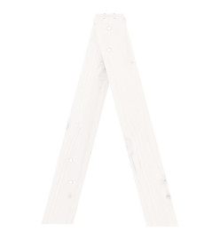 Tabourets lot de 2 blanc 40x40x60 cm bois massif de pin