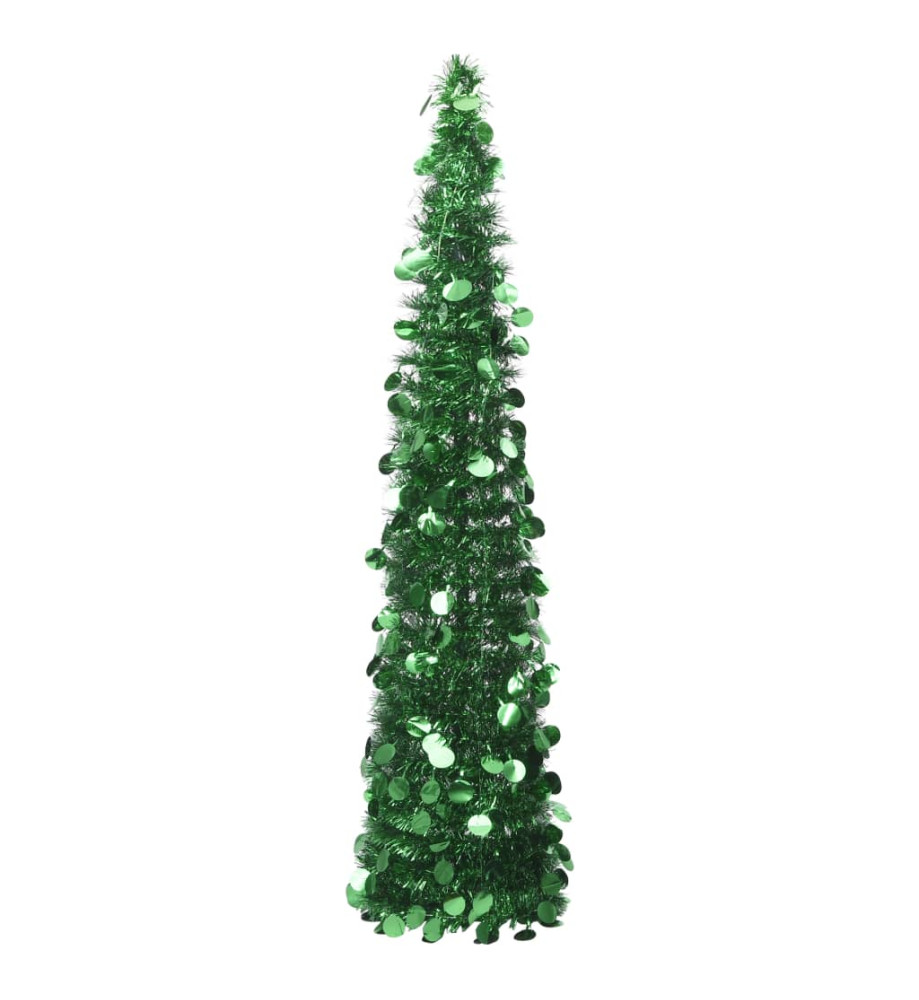 Sapin de Noël artificiel escamotable vert 180 cm PET