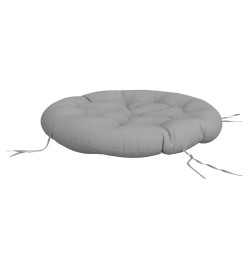 Coussin rond gris Ø 100 x11 cm tissu oxford